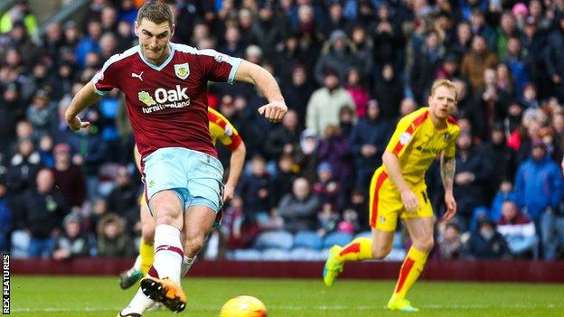 Sam Vokes sent Lee Camp the wrong way from the penalty spot