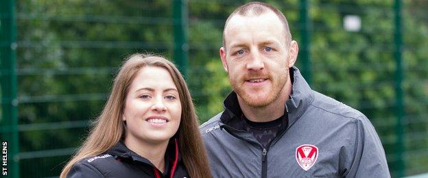 St Helens captains Tara Jones and James Roby