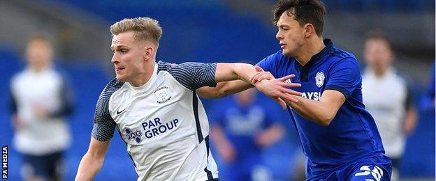 Ali McCann (left) in action for Preston North End