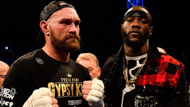 Tyson Fury and Deontay Wilder