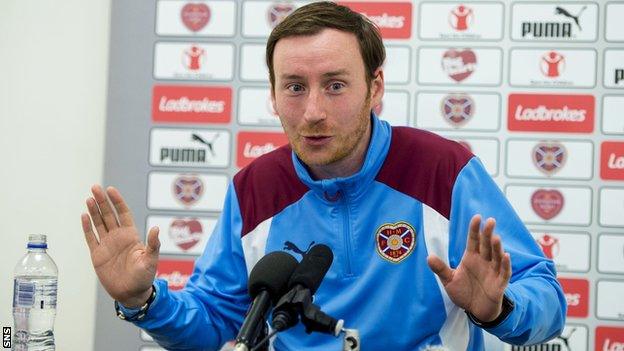 Hearts manager Ian Cathro