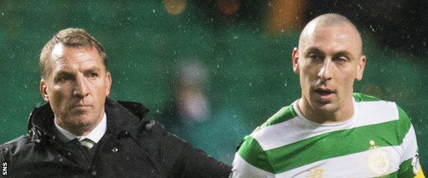 Brendan Rodgers and Scott Brown