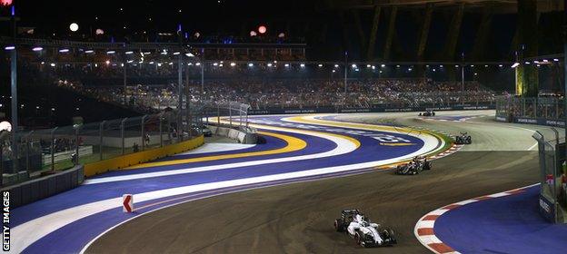 Singapore GP first turn