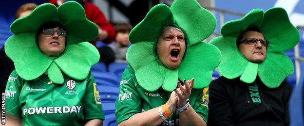 London Irish fans