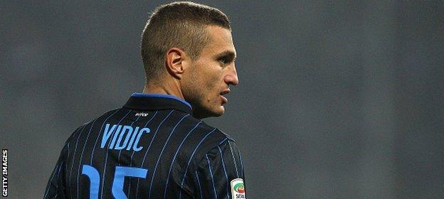 Vidic's contract with Inter Milan was ended by mutual consent on 18 January