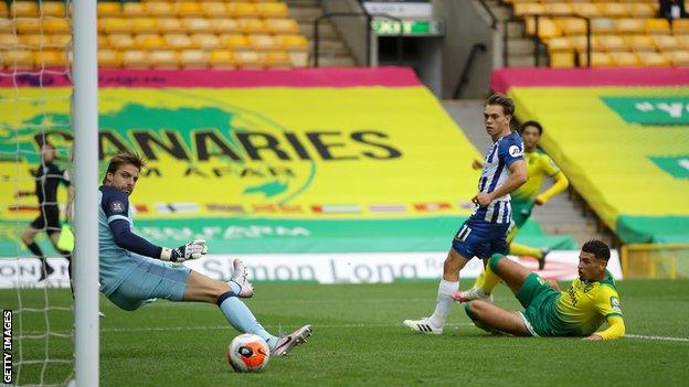 Leandro Trossard scored his first goal since netting against Aston Villa on 18 January