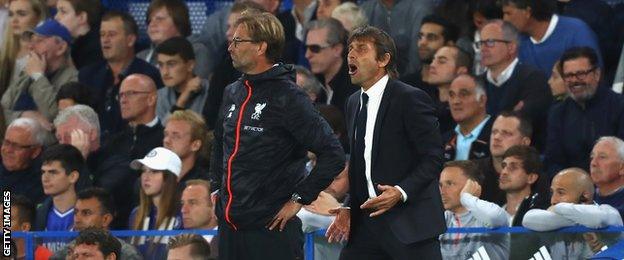 Jurgen Klopp and Antonio Conte