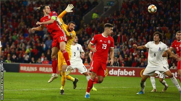 Wales needed a late Gareth Bale goal to overcome Azerbaijan in Cardiff last September