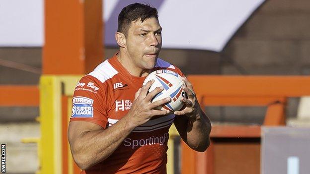 Ryan Hall in action for Hull KR