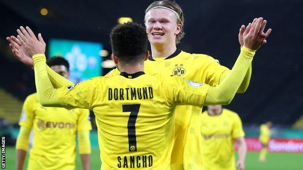 Erling Braut Haaland and Jadon Sancho