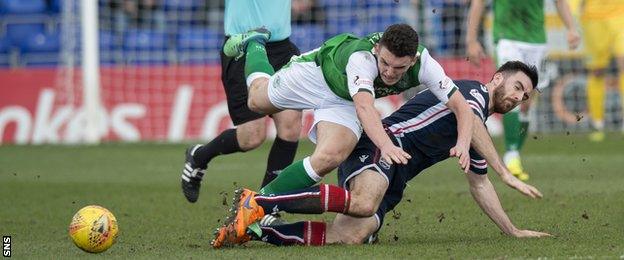Ross Draper tackles John McGinn