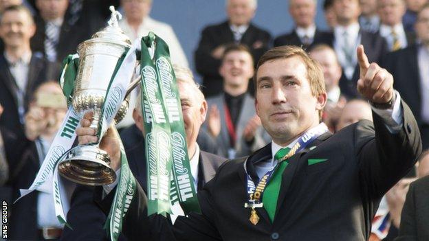 Alan Stubbs won the Scottish Cup with Hibs in 2016