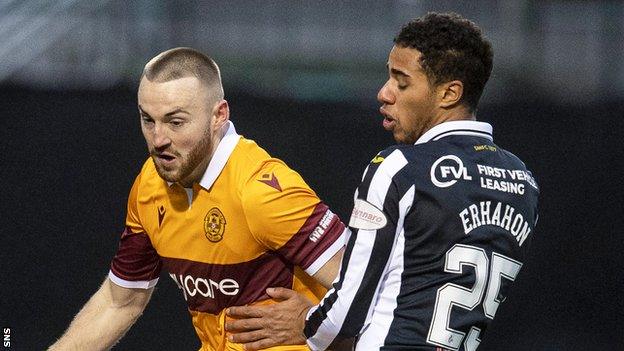 Allan Campbell of Motherwell v St Mirren