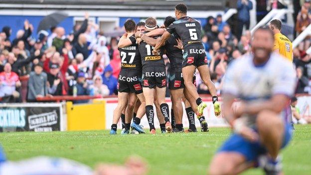 St Helens celebrate