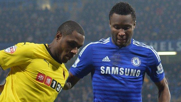 Odion Ighalo and John Mikel Obi