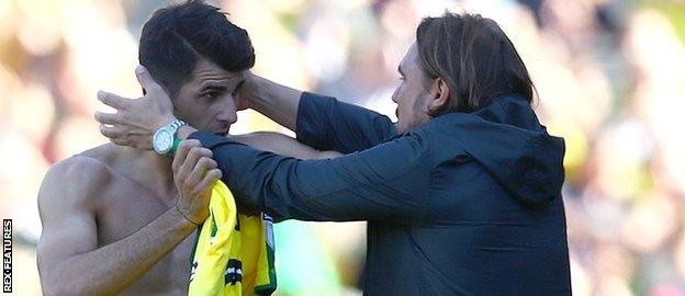 Nelson Oliveira and Daniel Farke