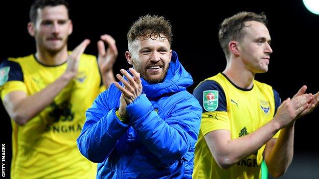 Oxford United celebrate
