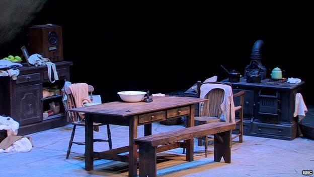The Dancing at Lughnasa set at the Lyric Theatre