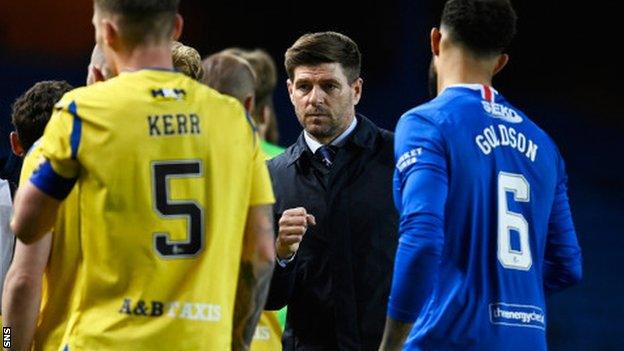 Rangers manager Steven Gerrard