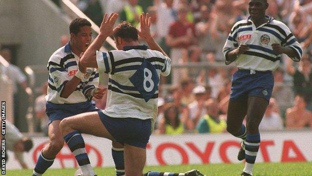 Jerry Guscott's medal-winning haul included Bath's Pilkington Cup final win over Wasps in 1995