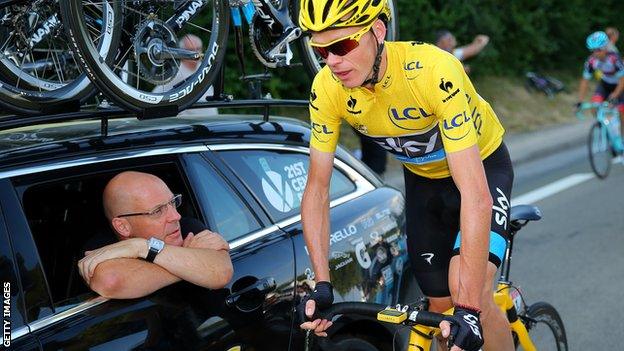 Dave Brailsford and Chris Froome