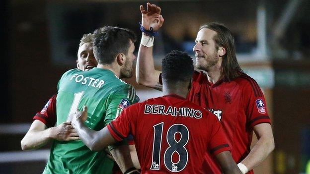 West Brom celebrate