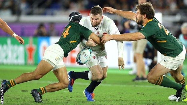 Elliot Daly in action for England