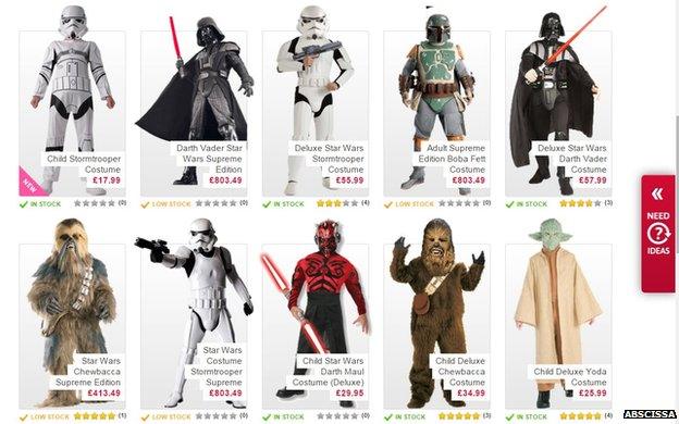 Star Wars costumes