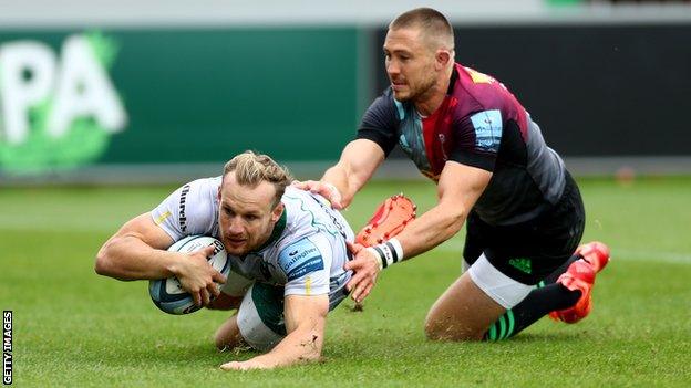 Rory Hutchinson scores for Northampton