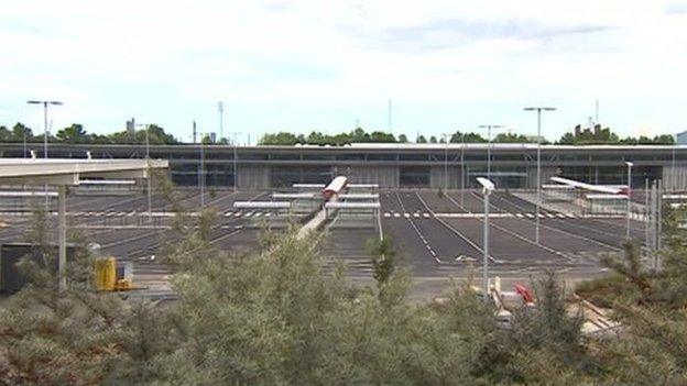 The car park and building shell of the planned Sainsbury's store at Middlehaven