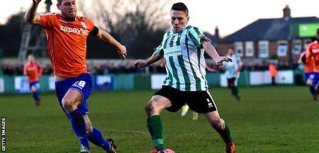 Daniel Maguire in action against Birmingham City