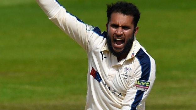 Yorkshire spinner Adil Rashid