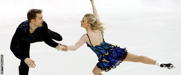 Britain's ice dancers Penny Coomes and Nick Buckland