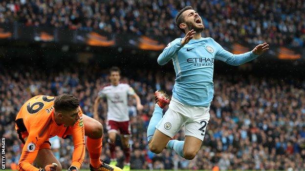 Nick Pope brings down Bernardo Silva