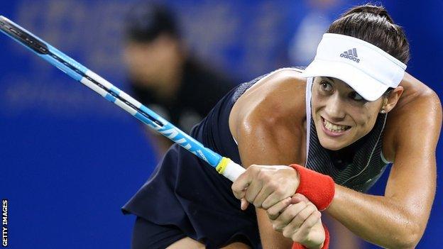 Muguruza will now face Jelena Ostapenko in the quarter-finals