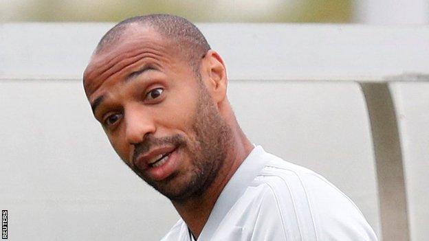 Former France and Arsenal striker Thierry Henry