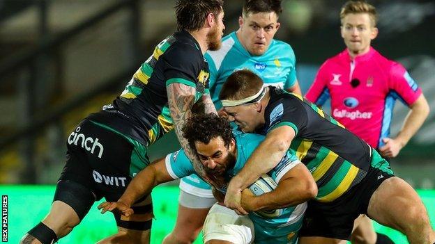 Northampton and Worcester started the day as the two bottom sides in the Premiership