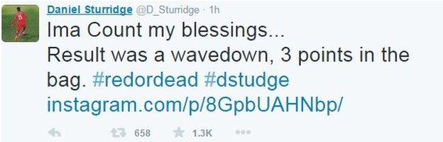 Daniel Sturridge on Twitter