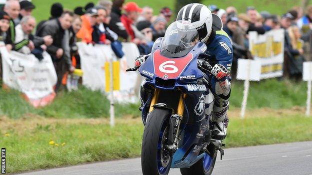 William Dunlop in action at last weekend's Tandragee 100