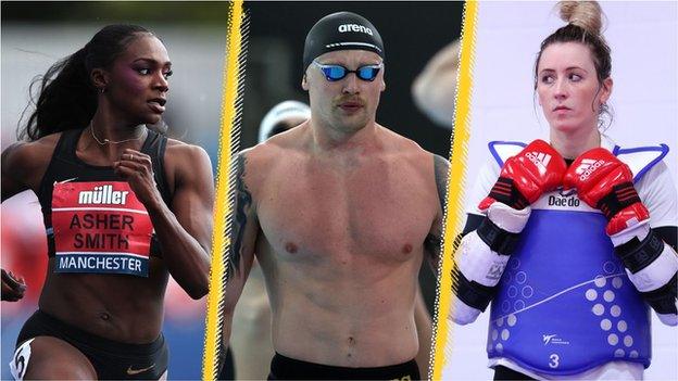 Dina Asher-Smith, Adam Peaty, Jade Jones