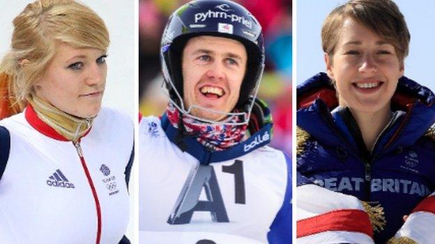 Elise Christie, David Ryding, Lizzy Yarnold