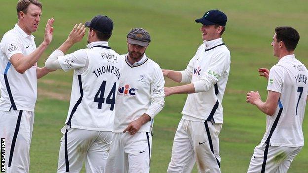 Yorkshire skipper Steven Patterson's 4-34 took him to 30 Championship scalps for the season - and 450 for his career