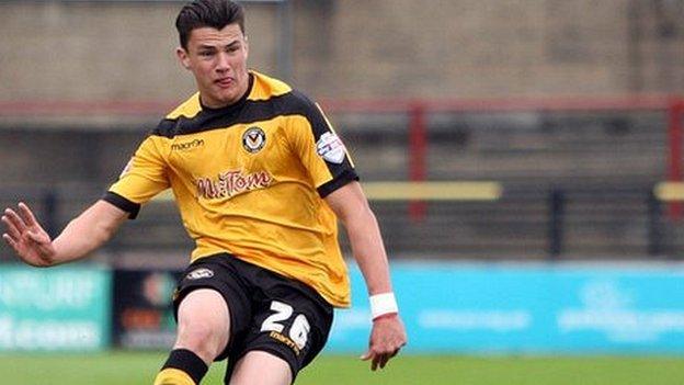 Newport County defender regan Poole