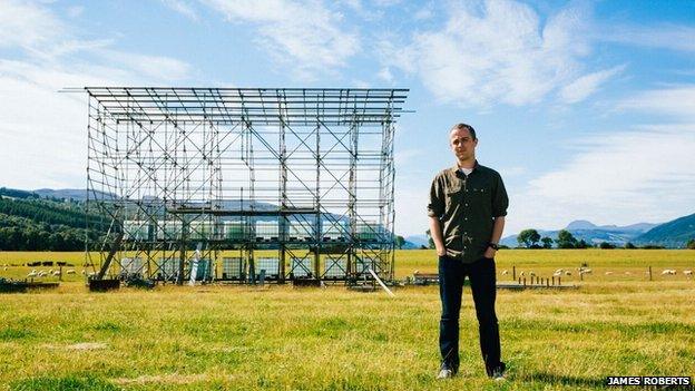 Dougie Brown at festival site