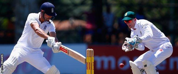 Alastair Cook and Dane Vilas