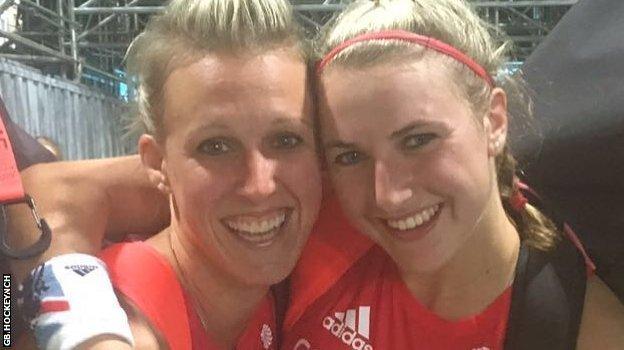 Alex Danson and Lily Owsley