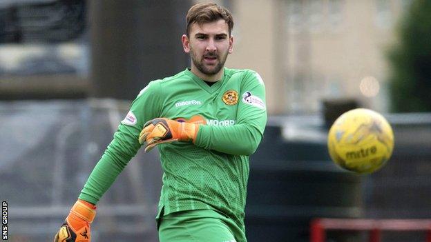 Russell Griffiths in action for Motherwell last season