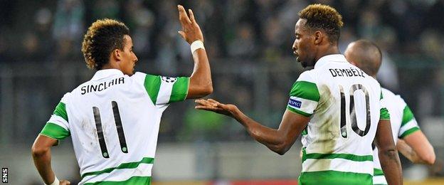 Scott Sinclair and Moussa Dembele