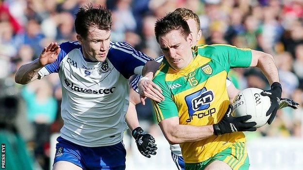 Monaghan's Karl O'Connell and Donegal's Martin O'Reilly