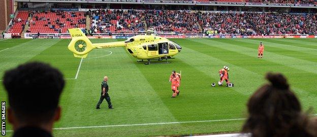 Last weekend's helicopter airlift helped Stephen Croft get to hospital